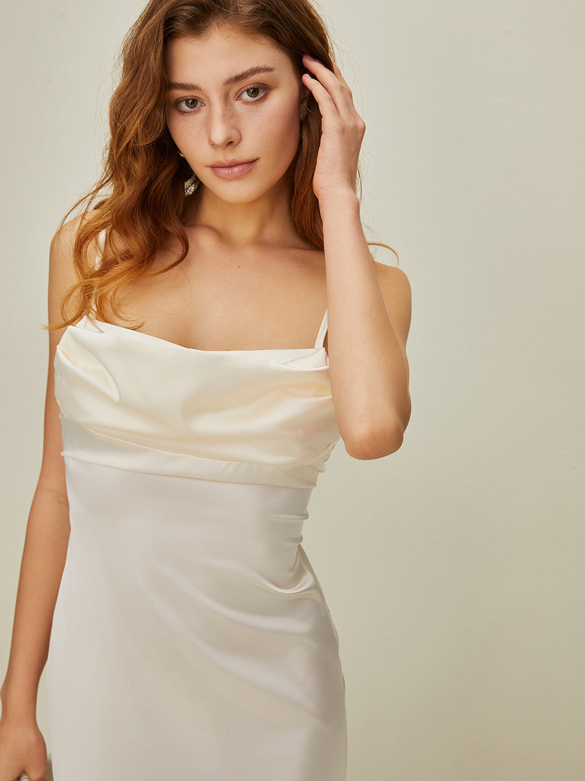 Satin Backless Long Dress