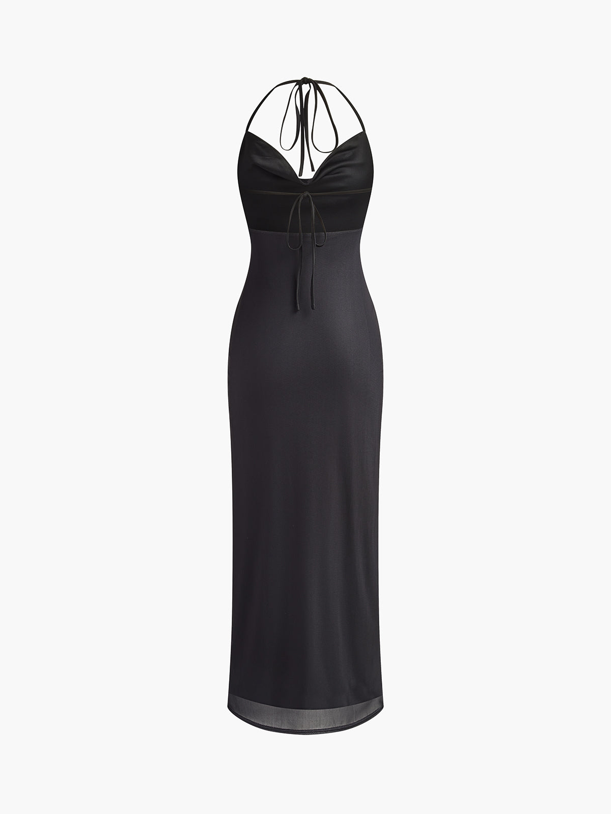 Robe florale dos nu à cordon halter