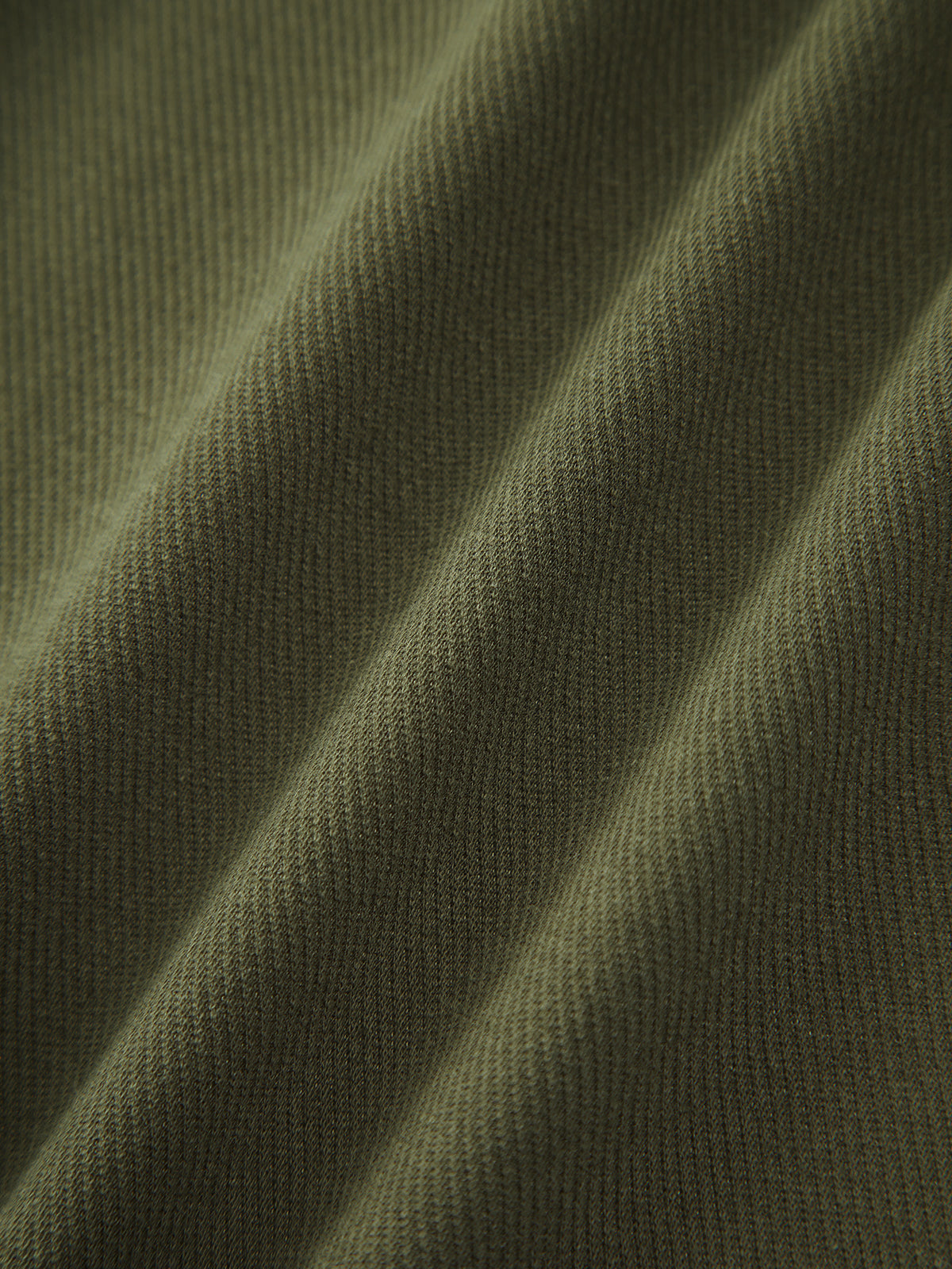 Pantalon large olive vert à cordon de serrage