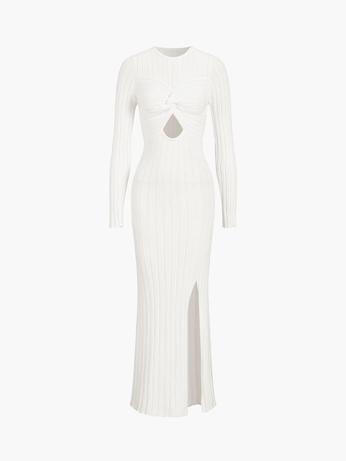 Robe longue en tricot nouée Coastal Allure