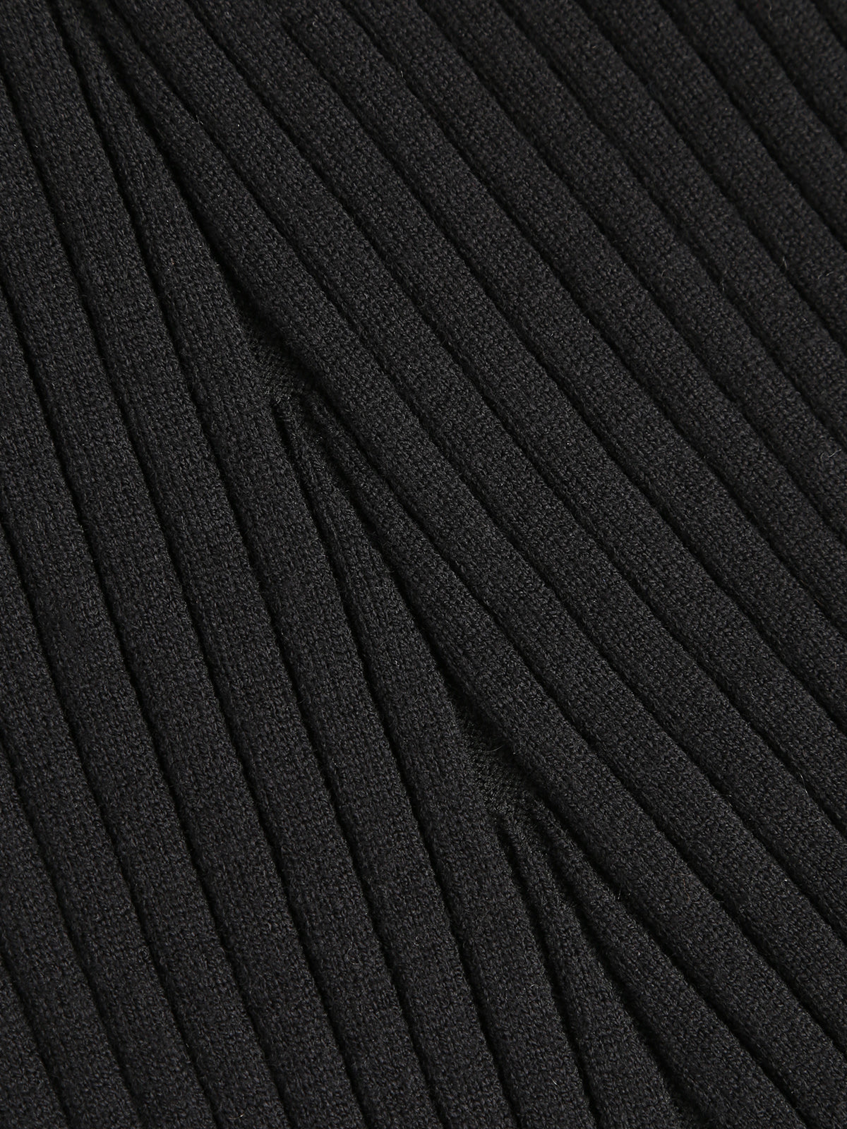 Robe en tricot longue à col polo contrastant