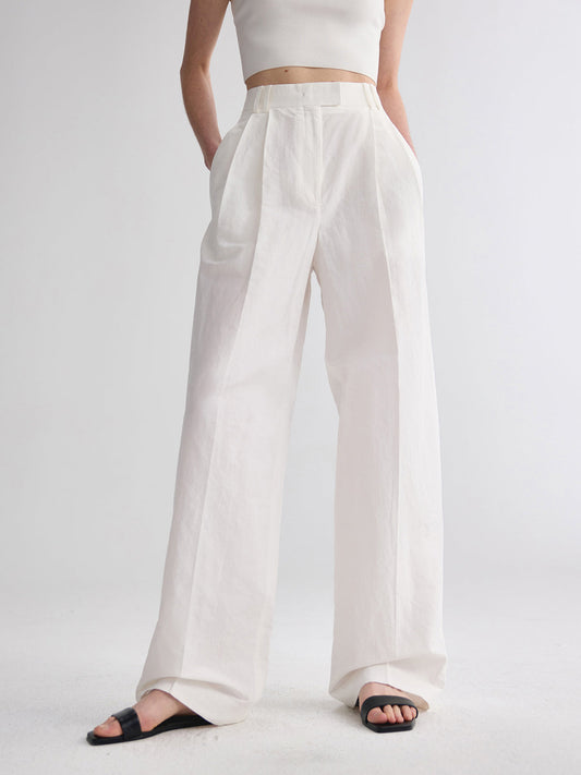 Pantalon droit minimaliste