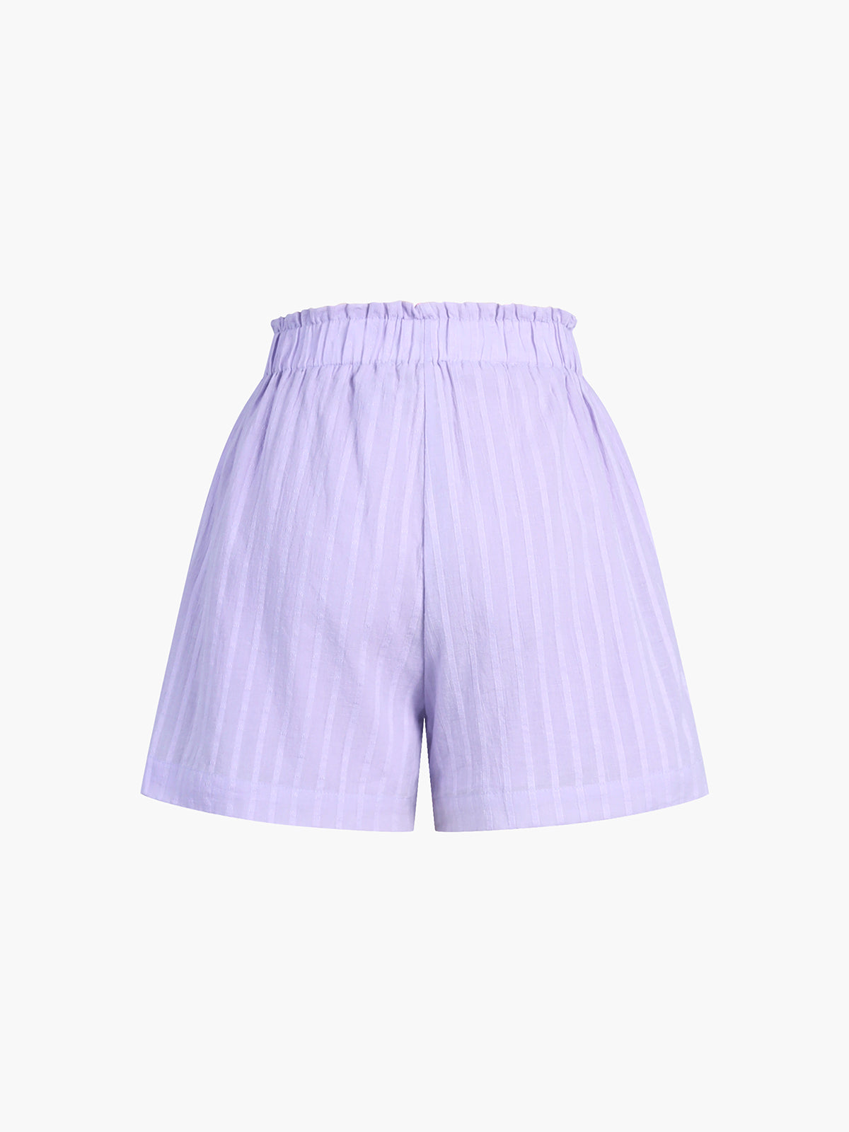 semble short à rayures fines en pur coton à manches longues