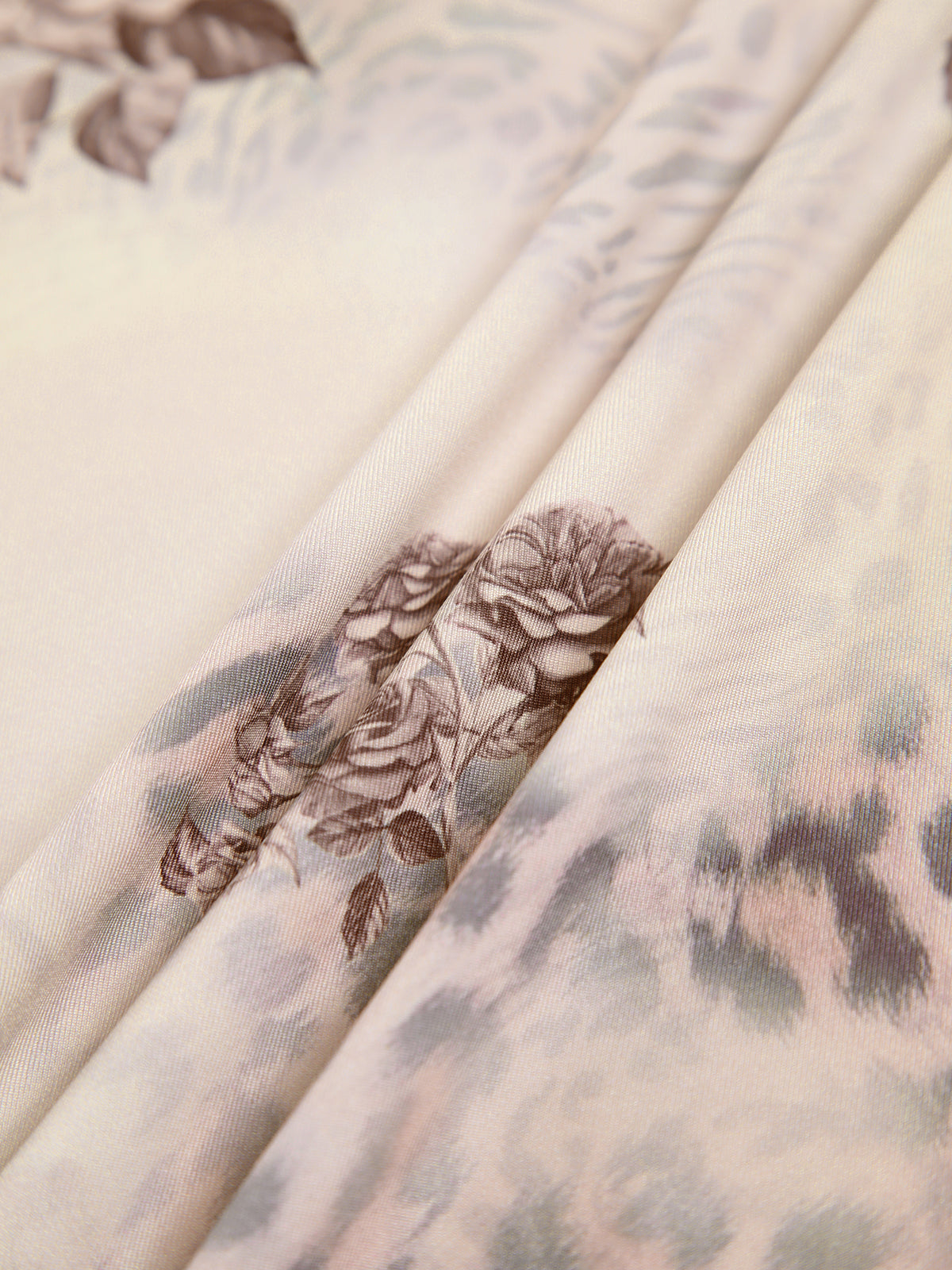 Robe longue cami imprimé floral vintage
