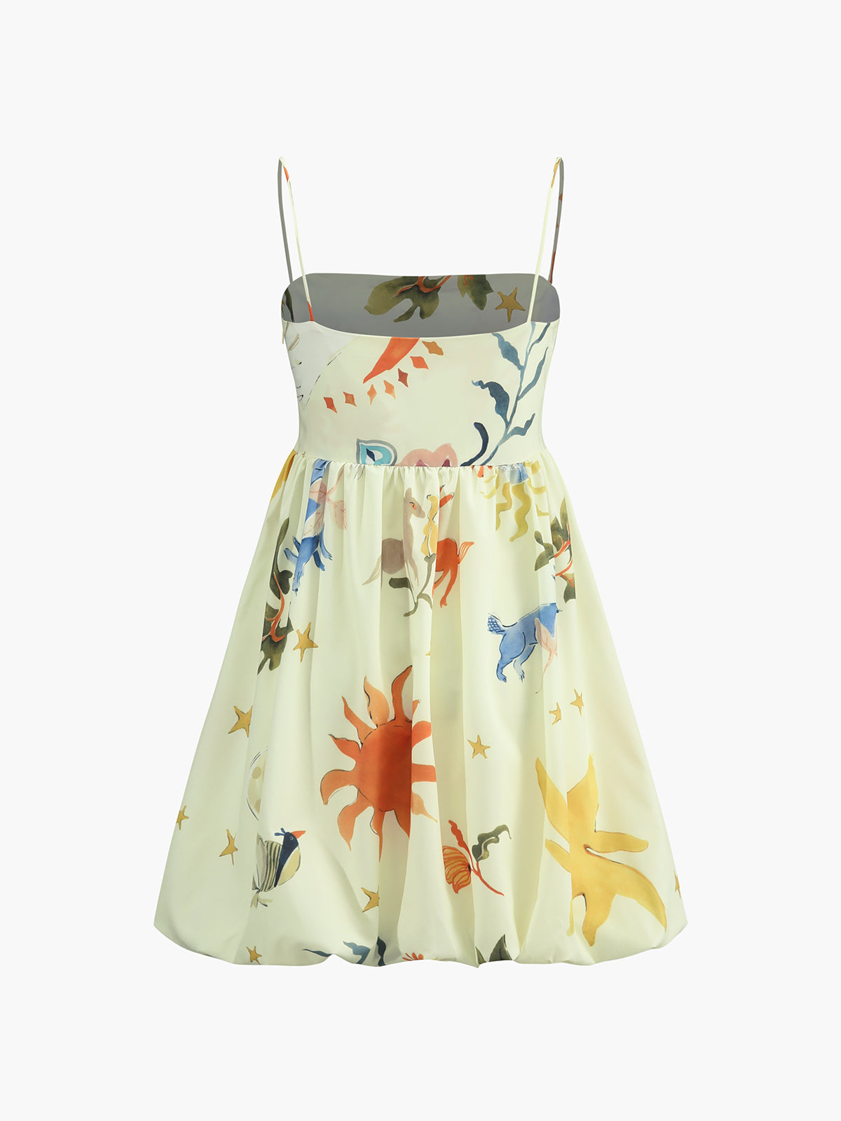 Robe ballon à imprimé vintage