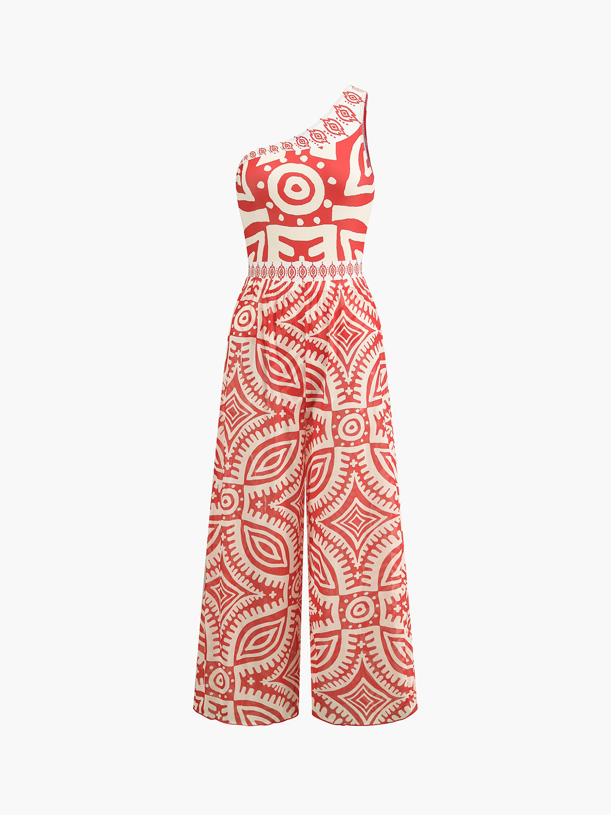 Imprimé tropical Cache-maillot