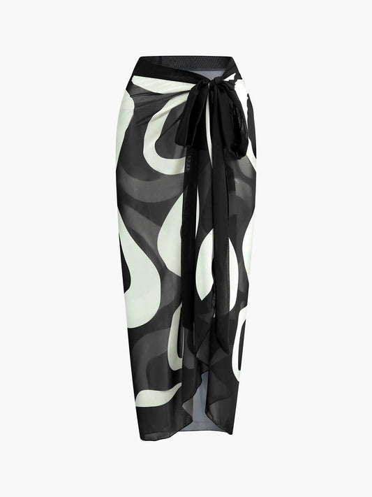 Chiffon Knotted Cover Up