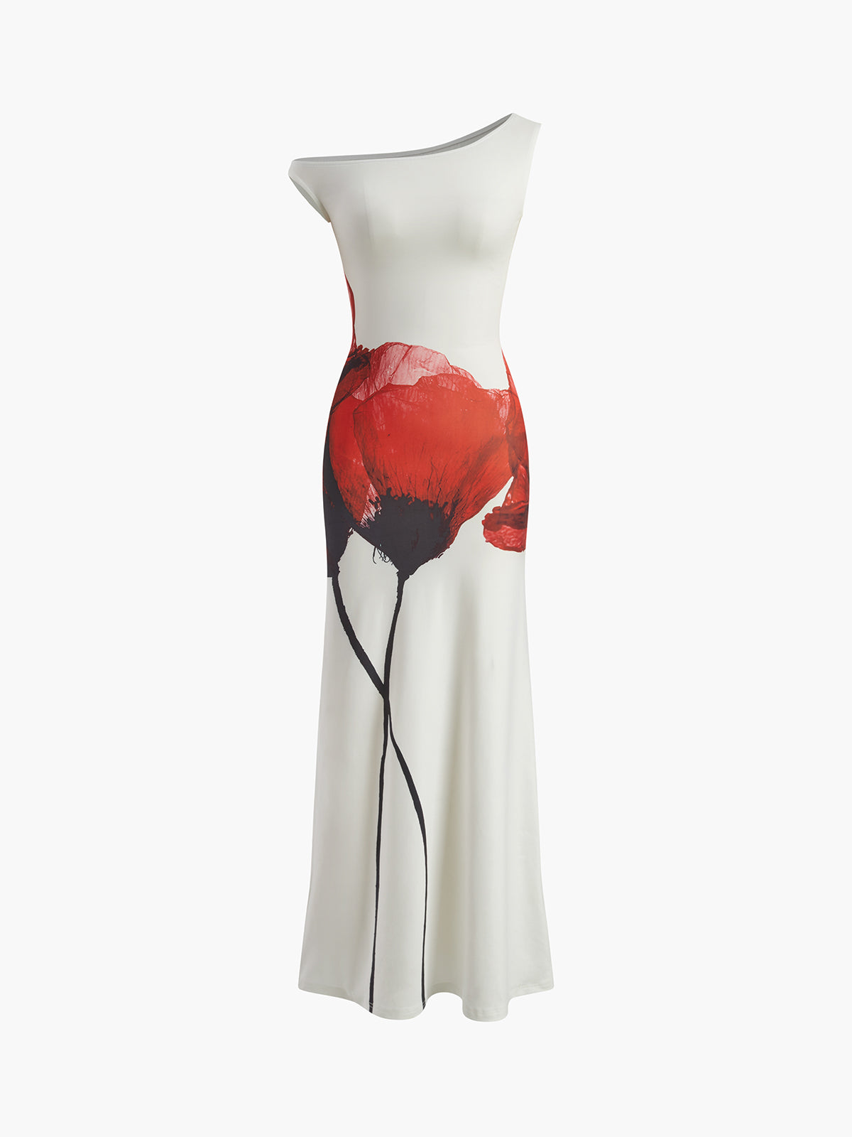 Imprimer Robe Longue Asymétrique