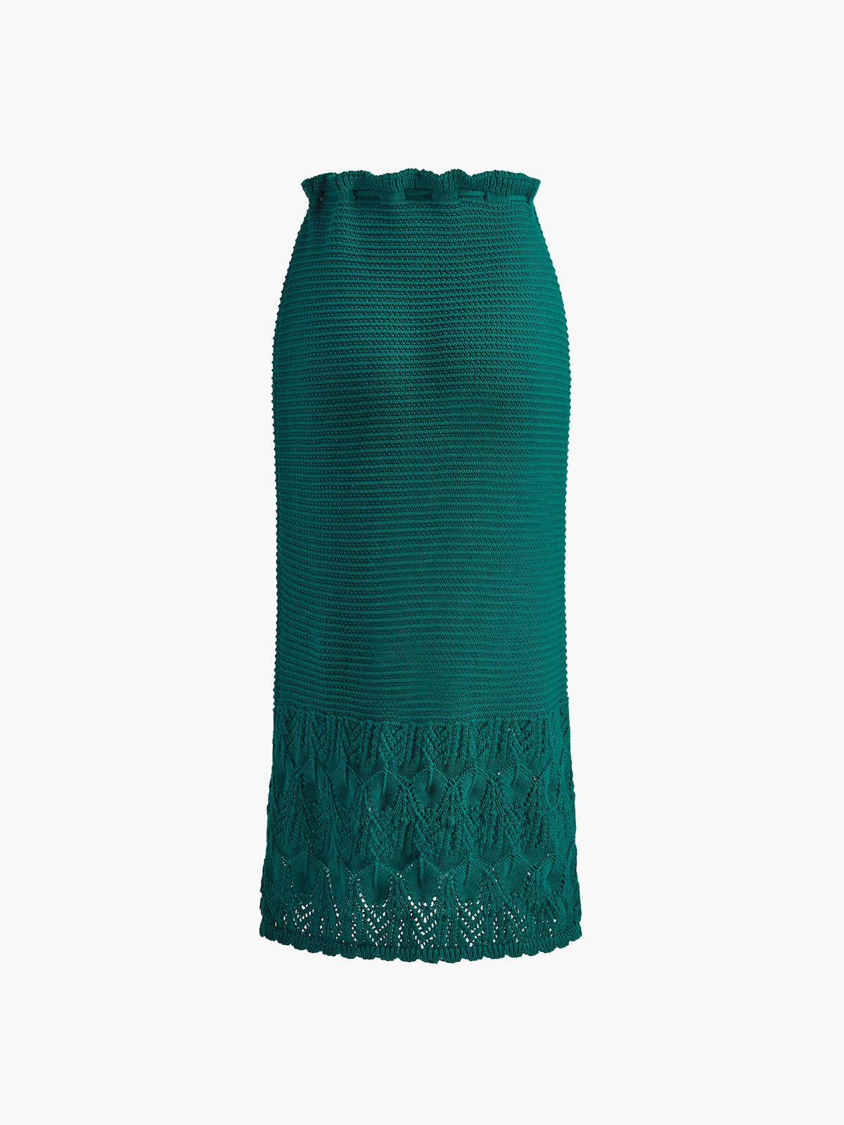 semble jupe en tricot uni à cordon et à bretelles fines