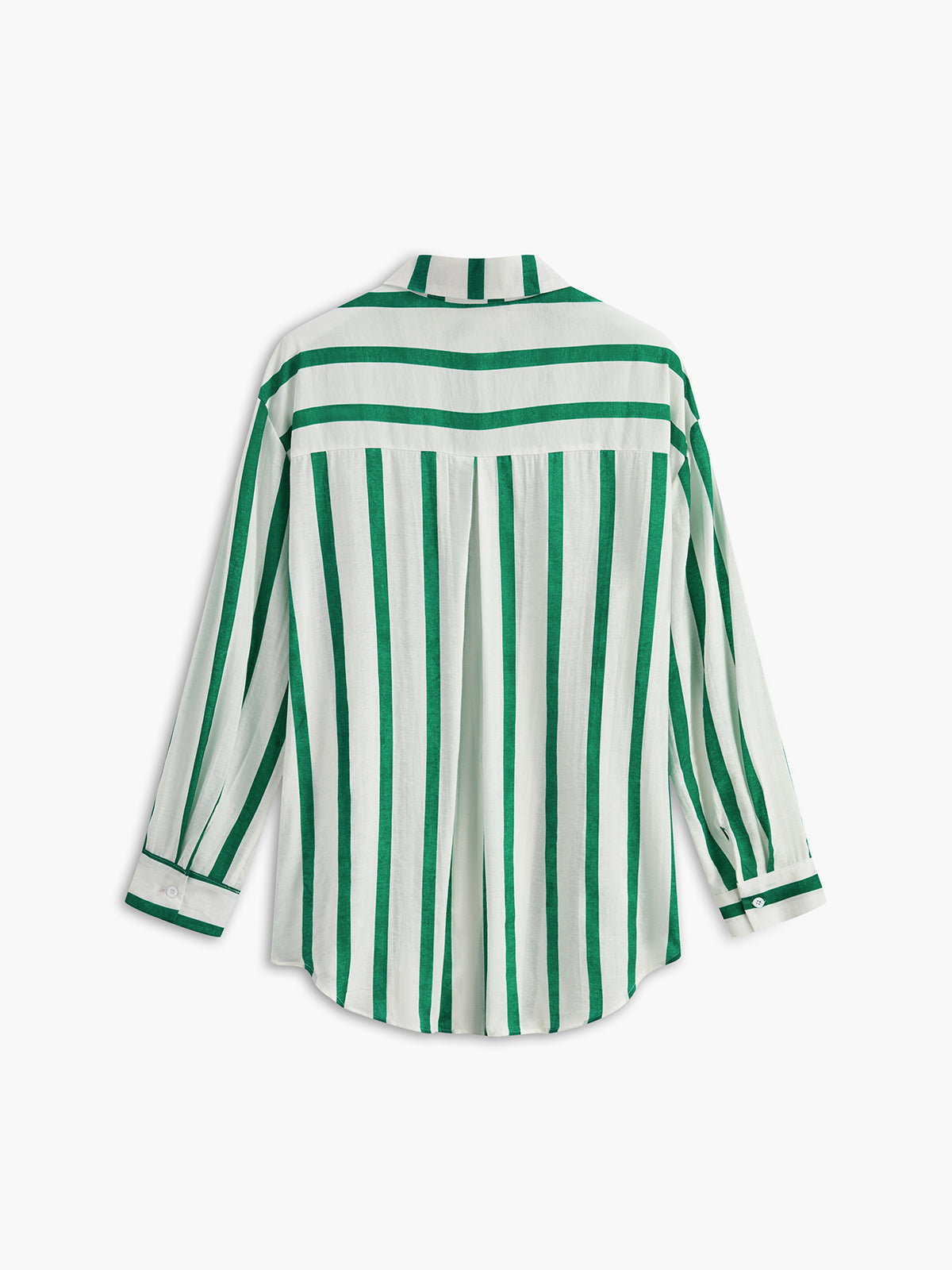 Chemise à rayures en coton et lin