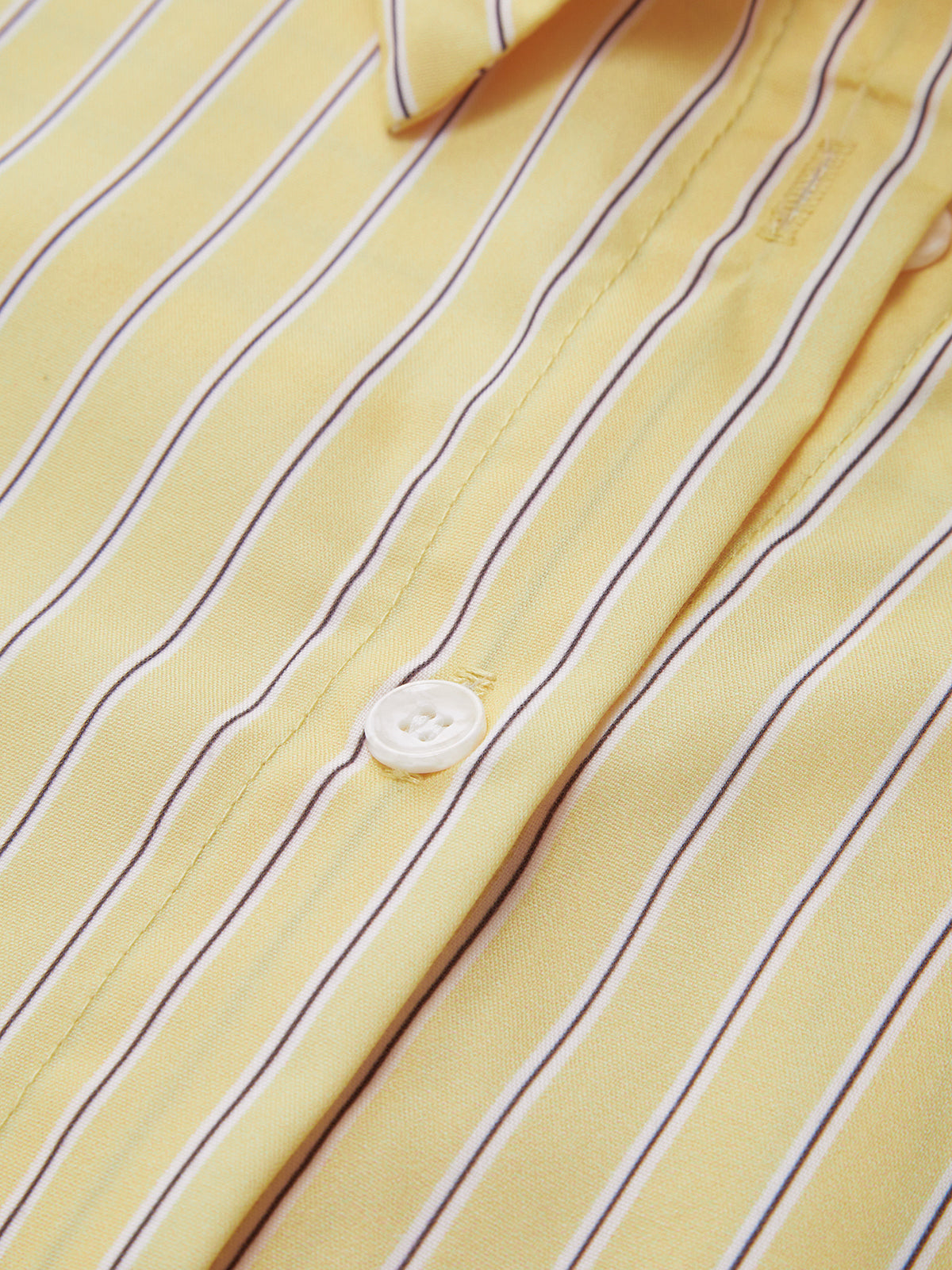 Chemise à rayures à manches longues décontractée